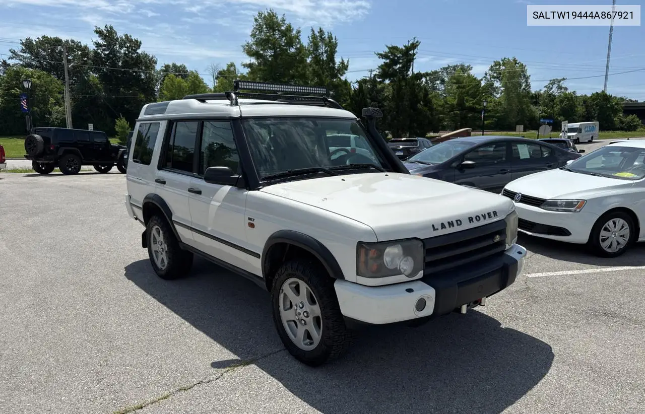 2004 Land Rover Discovery Ii Se VIN: SALTW19444A867921 Lot: 62327865