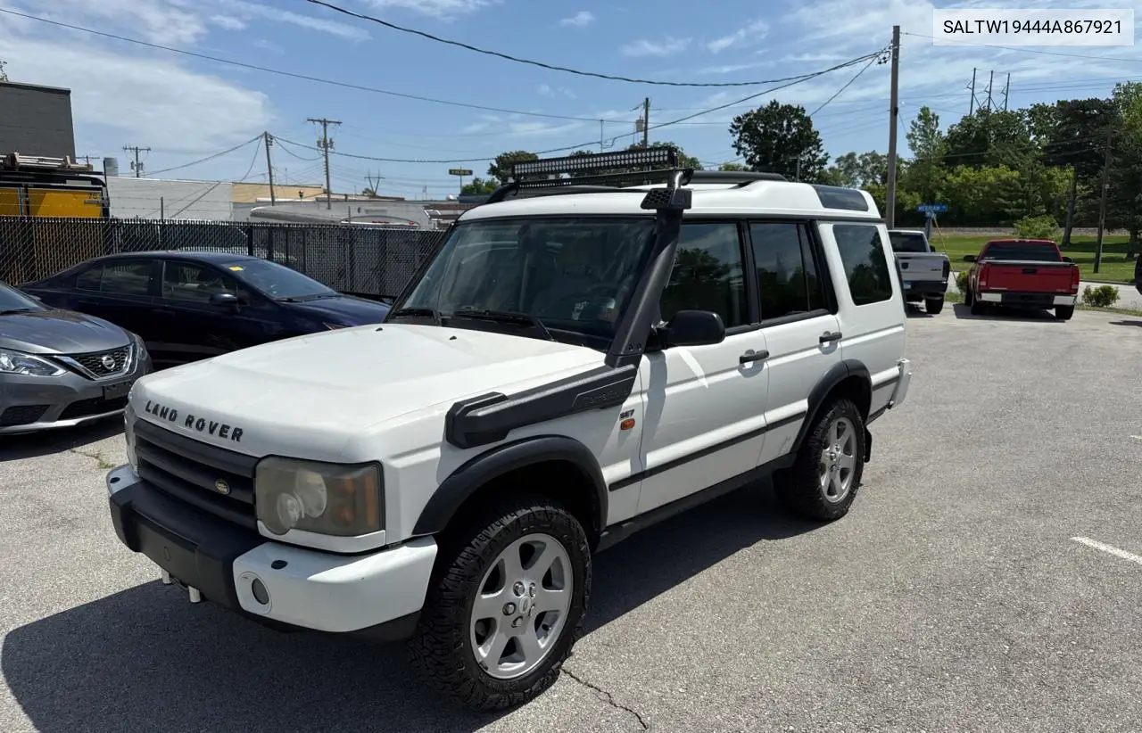 2004 Land Rover Discovery Ii Se VIN: SALTW19444A867921 Lot: 62327865