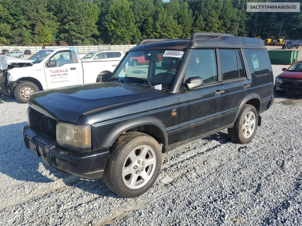 2004 Land Rover Discovery Ii Se VIN: SALTY19484A865650 Lot: 65668804