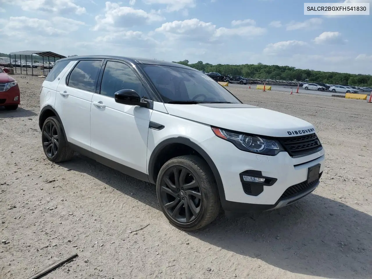 2015 Land Rover Discovery Sport Hse VIN: SALCR2BGXFH541830 Lot: 56891585