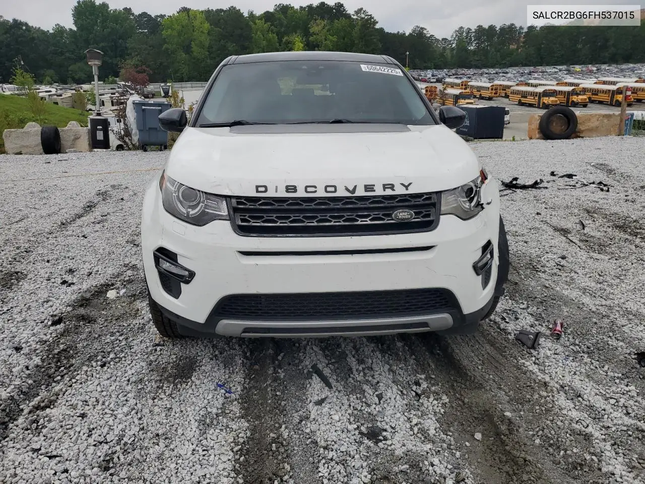 2015 Land Rover Discovery Sport Hse VIN: SALCR2BG6FH537015 Lot: 60642225