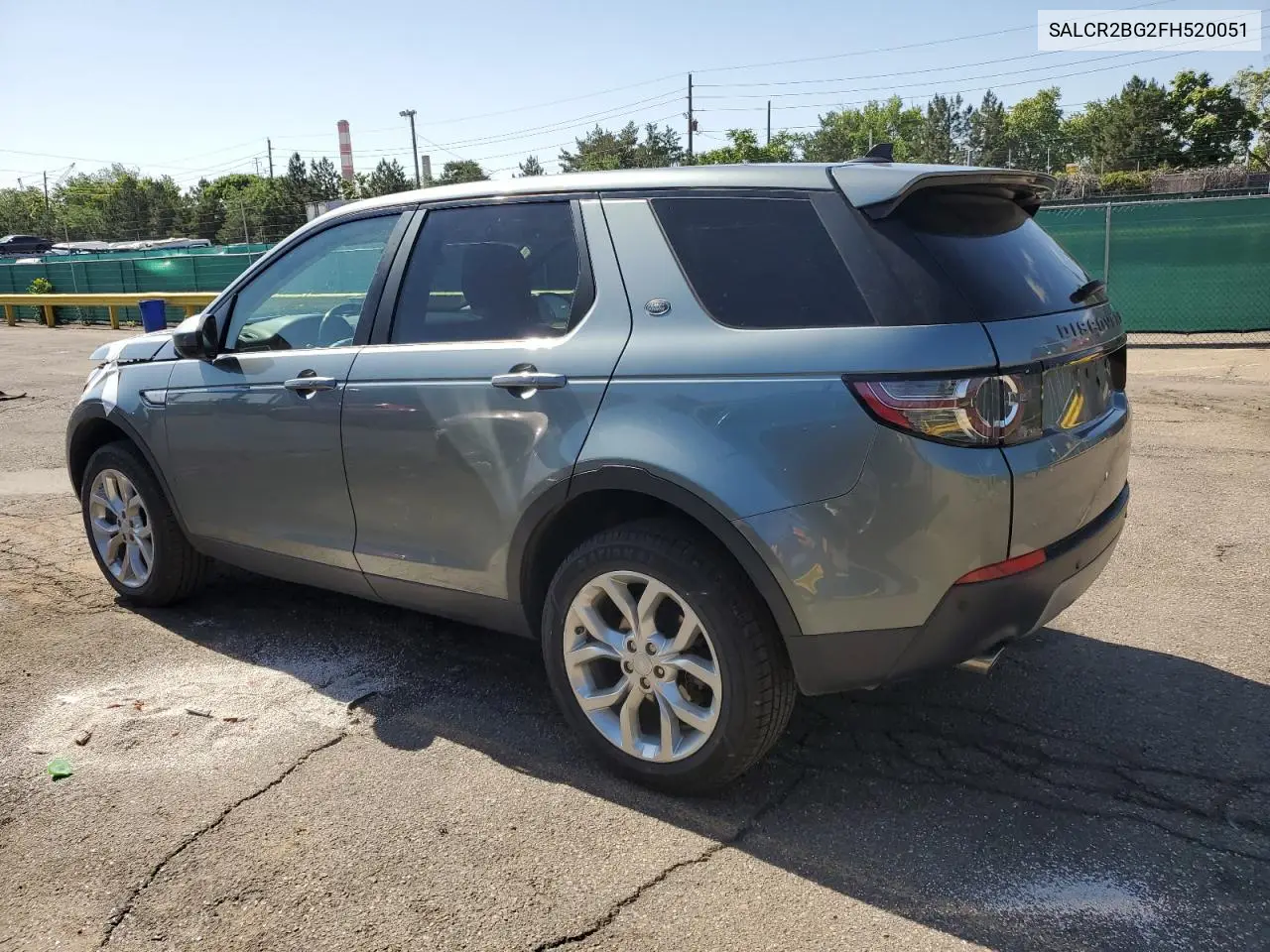 2015 Land Rover Discovery Sport Hse VIN: SALCR2BG2FH520051 Lot: 60833485