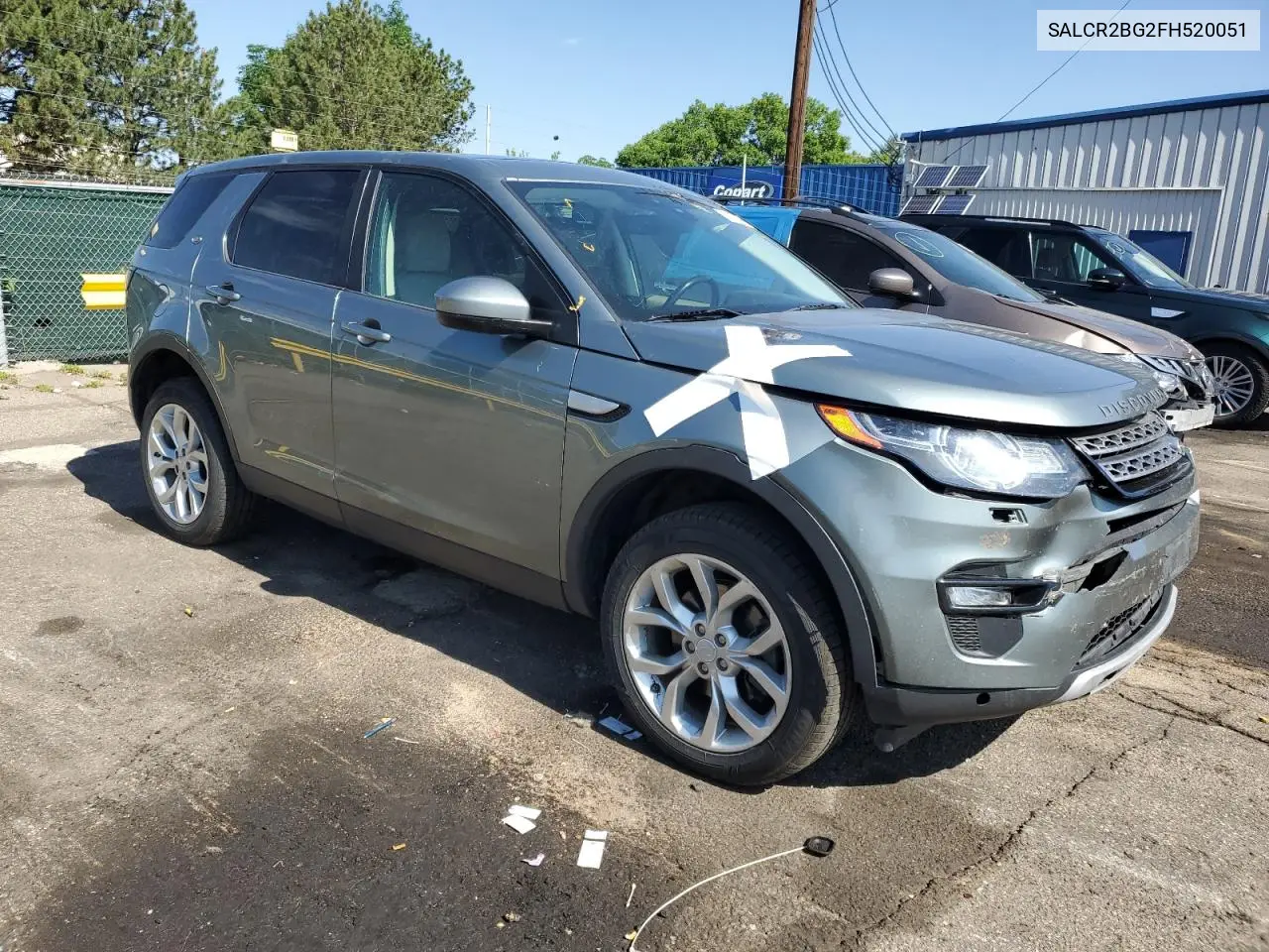 2015 Land Rover Discovery Sport Hse VIN: SALCR2BG2FH520051 Lot: 60833485