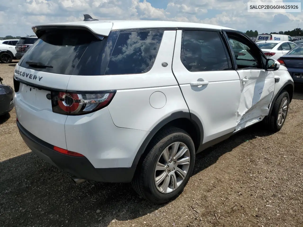 2016 Land Rover Discovery Sport Se VIN: SALCP2BG6GH625926 Lot: 62389435