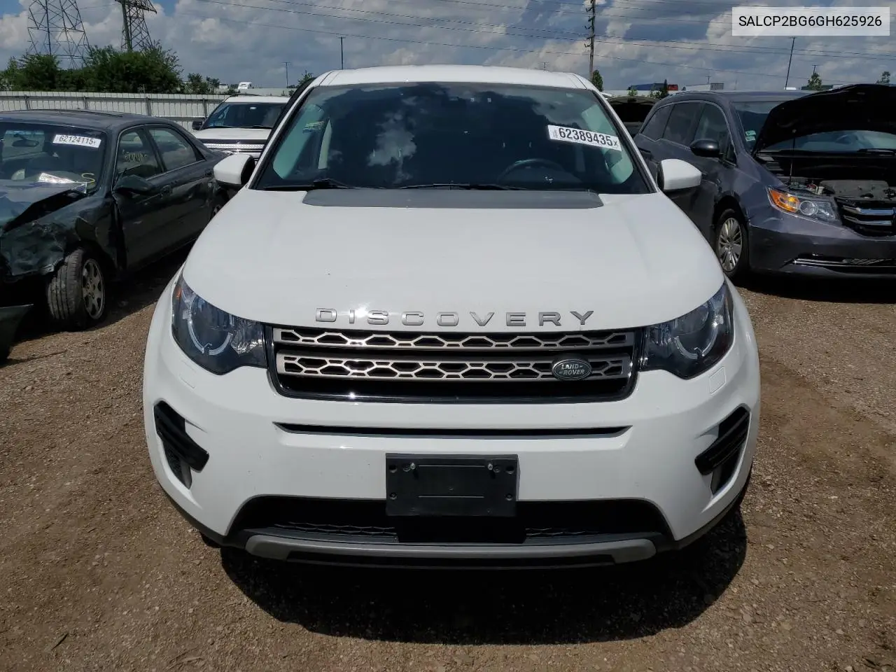 2016 Land Rover Discovery Sport Se VIN: SALCP2BG6GH625926 Lot: 62389435