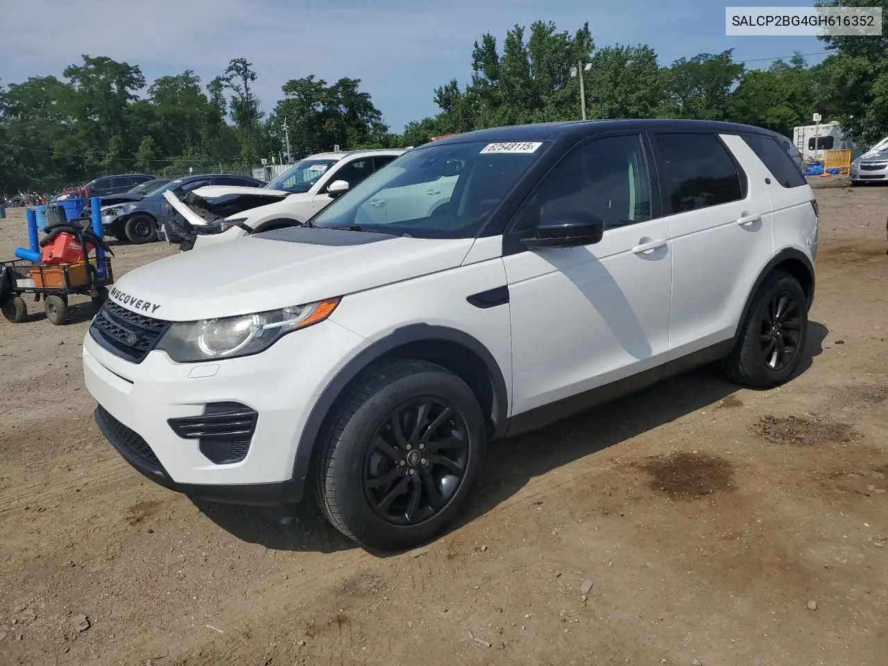 2016 Land Rover Discovery Sport Se VIN: SALCP2BG4GH616352 Lot: 62548115