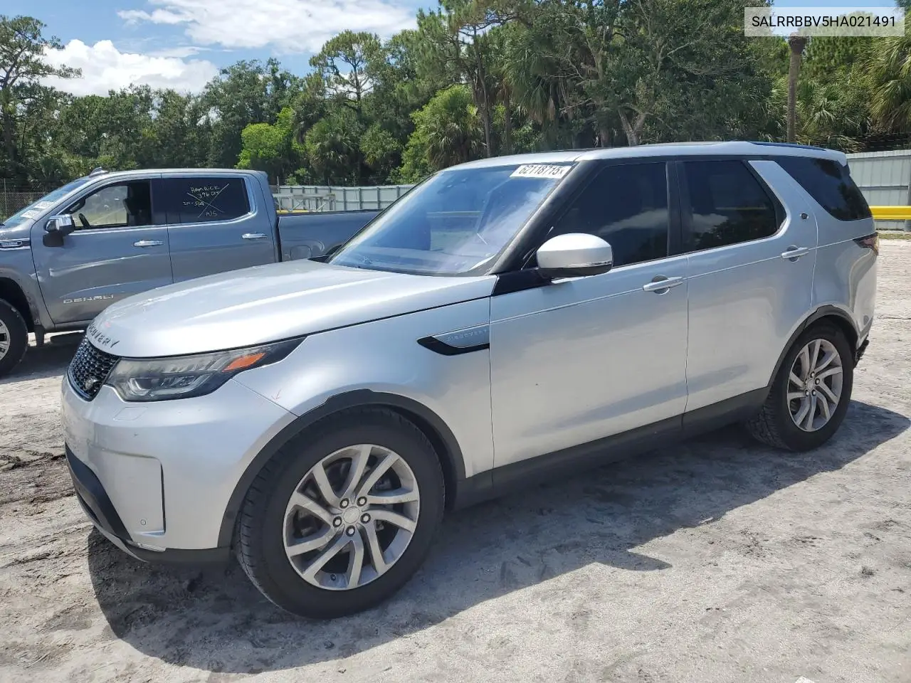 2017 Land Rover Discovery Hse VIN: SALRRBBV5HA021491 Lot: 62118715