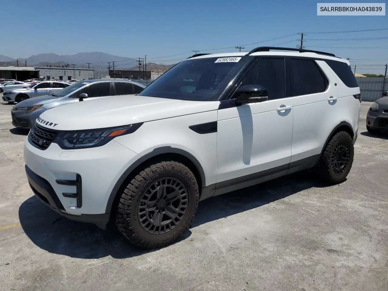 2017 Land Rover Discovery Hse VIN: SALRRBBK0HA043839 Lot: 62882465
