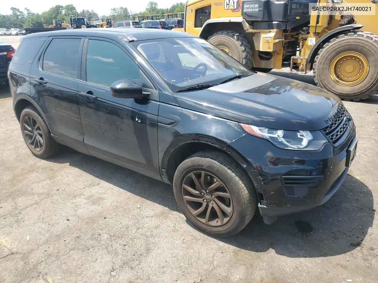 2018 Land Rover Discovery Sport Se VIN: SALCP2RX2JH740021 Lot: 62405755