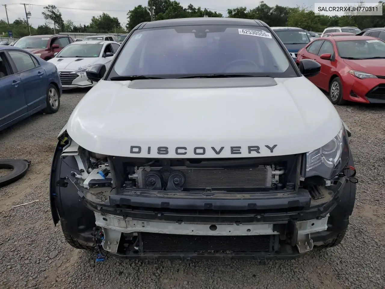 2018 Land Rover Discovery Sport Hse VIN: SALCR2RX4JH770311 Lot: 62530555