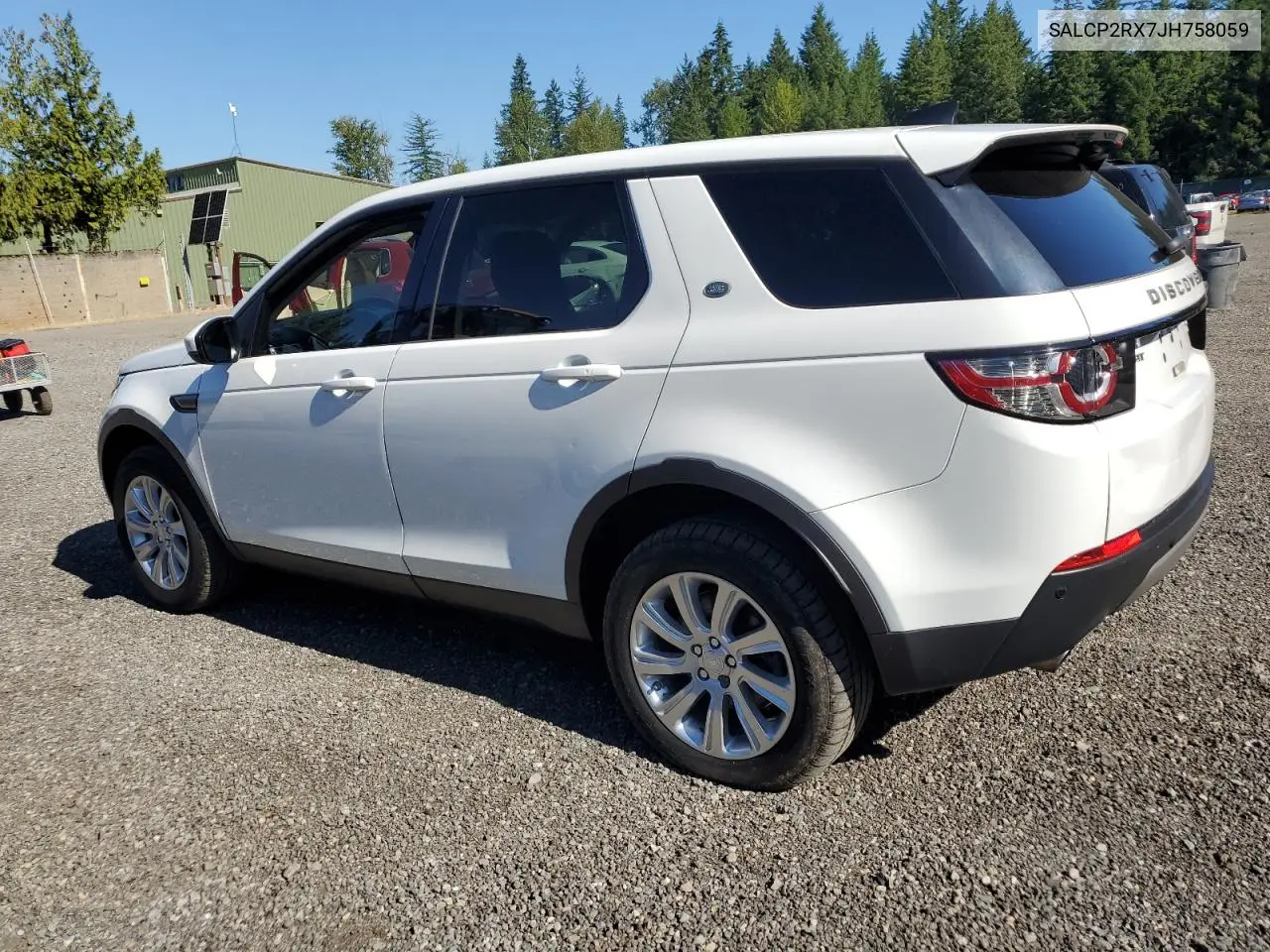 2018 Land Rover Discovery Sport Se VIN: SALCP2RX7JH758059 Lot: 62928065