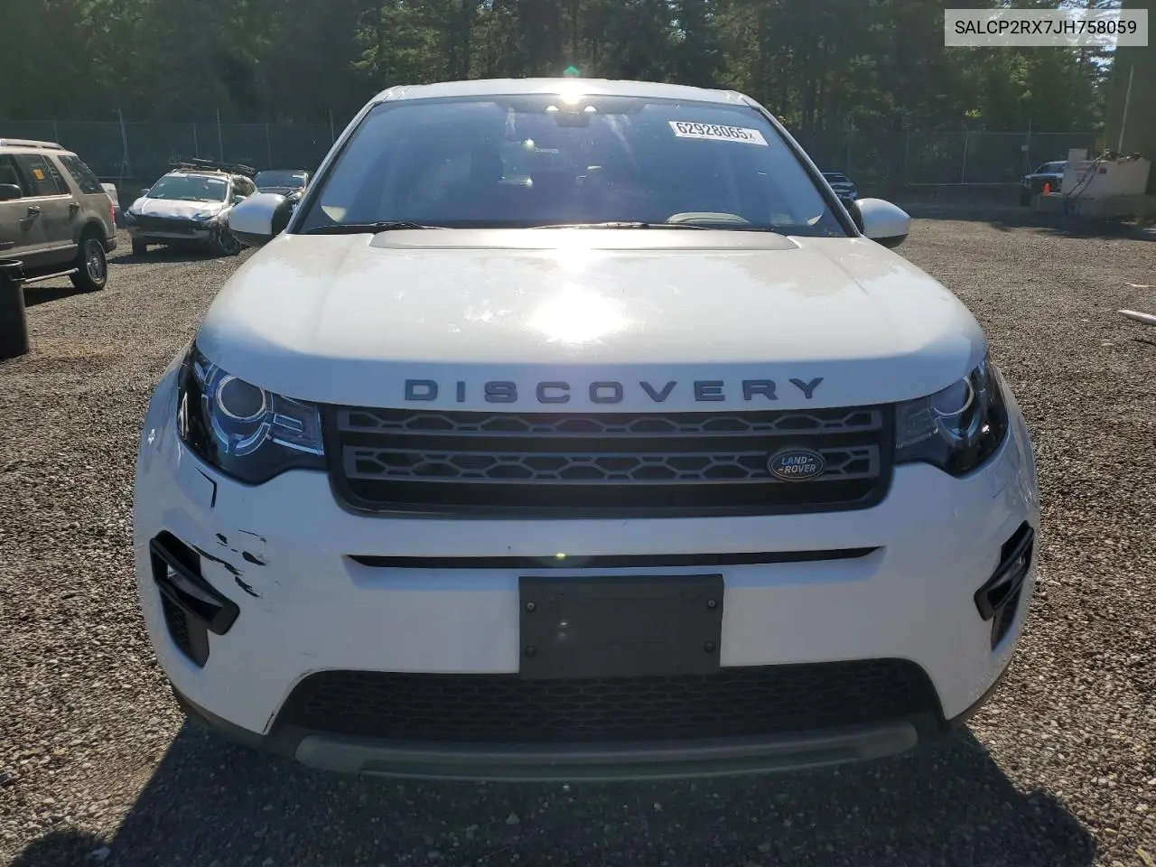 2018 Land Rover Discovery Sport Se VIN: SALCP2RX7JH758059 Lot: 62928065