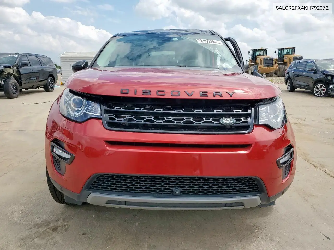 2019 Land Rover Discovery Sport Hse VIN: SALCR2FX4KH792072 Lot: 59532685
