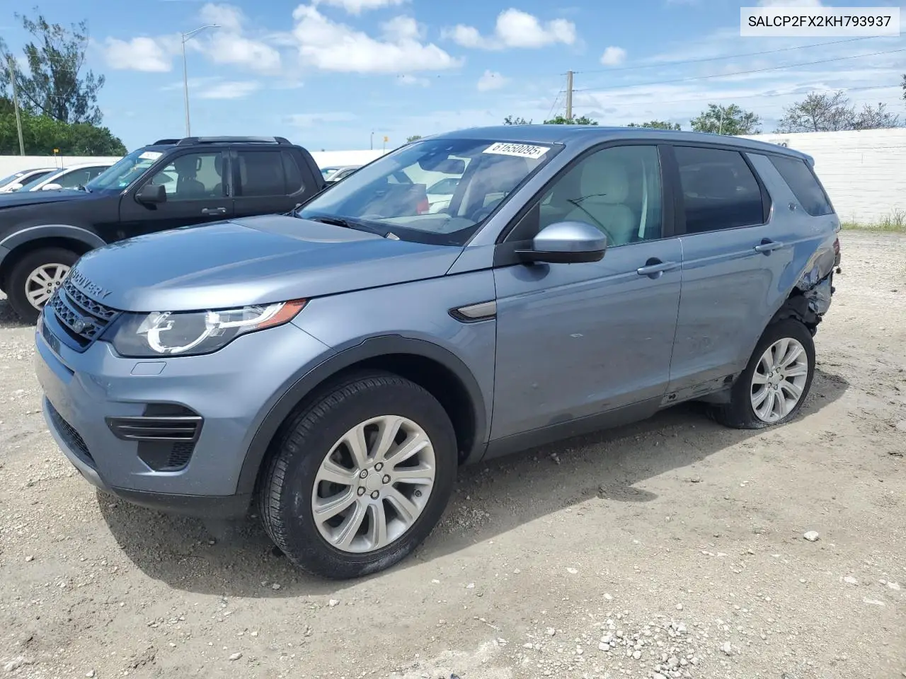 2019 Land Rover Discovery Sport Se VIN: SALCP2FX2KH793937 Lot: 61650095
