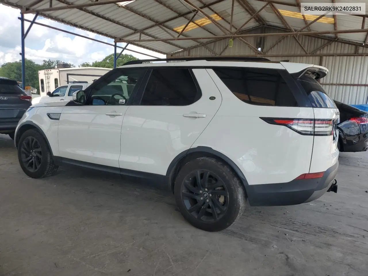 2019 Land Rover Discovery Se VIN: SALRG2RK9K2402831 Lot: 63116825