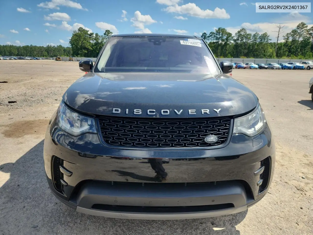 2019 Land Rover Discovery Se VIN: SALRG2RV2K2401367 Lot: 63116895