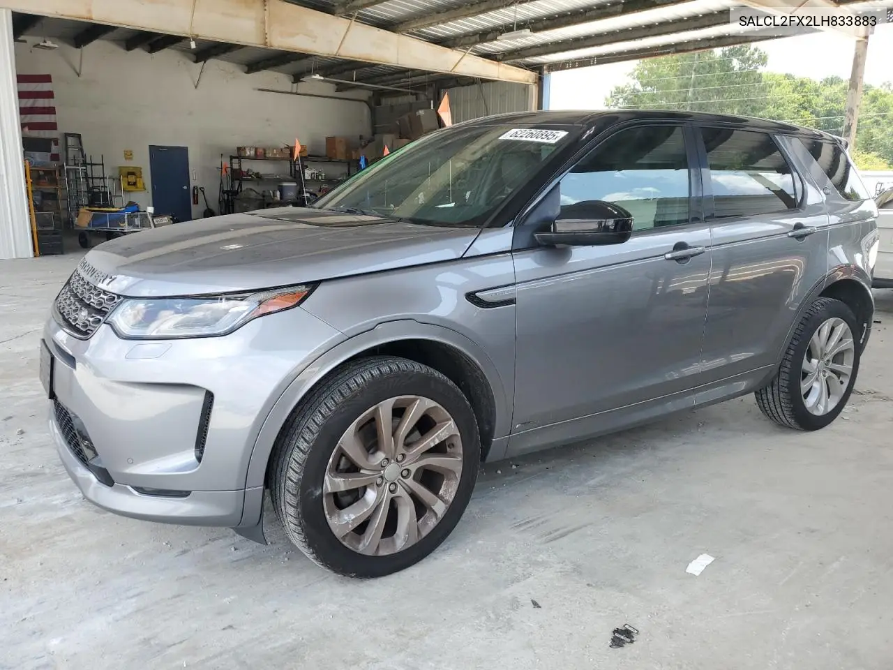 2020 Land Rover Discovery Sport Se R-Dynamic VIN: SALCL2FX2LH833883 Lot: 62260895