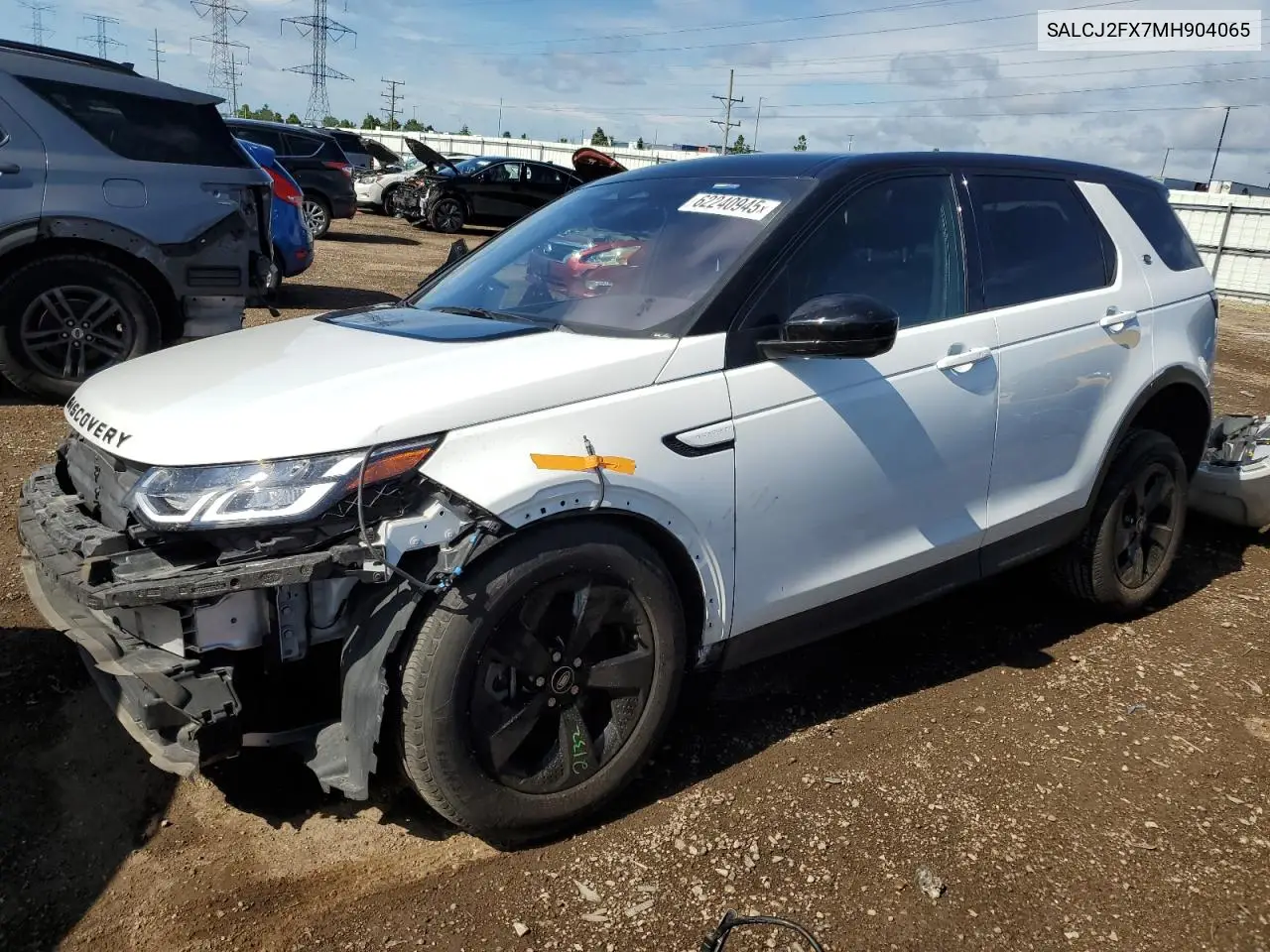 2021 Land Rover Discovery Sport S VIN: SALCJ2FX7MH904065 Lot: 62240945
