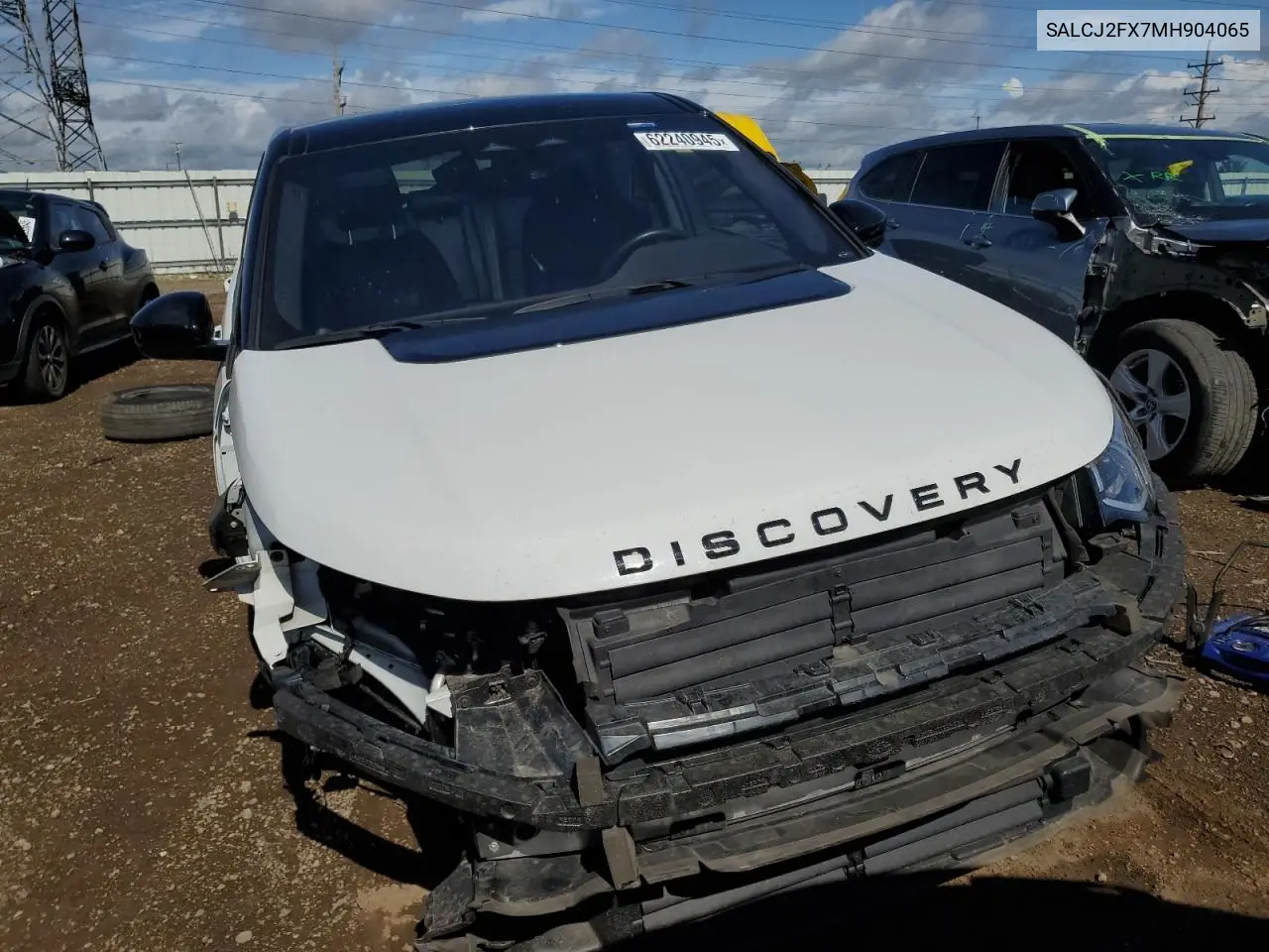 2021 Land Rover Discovery Sport S VIN: SALCJ2FX7MH904065 Lot: 62240945