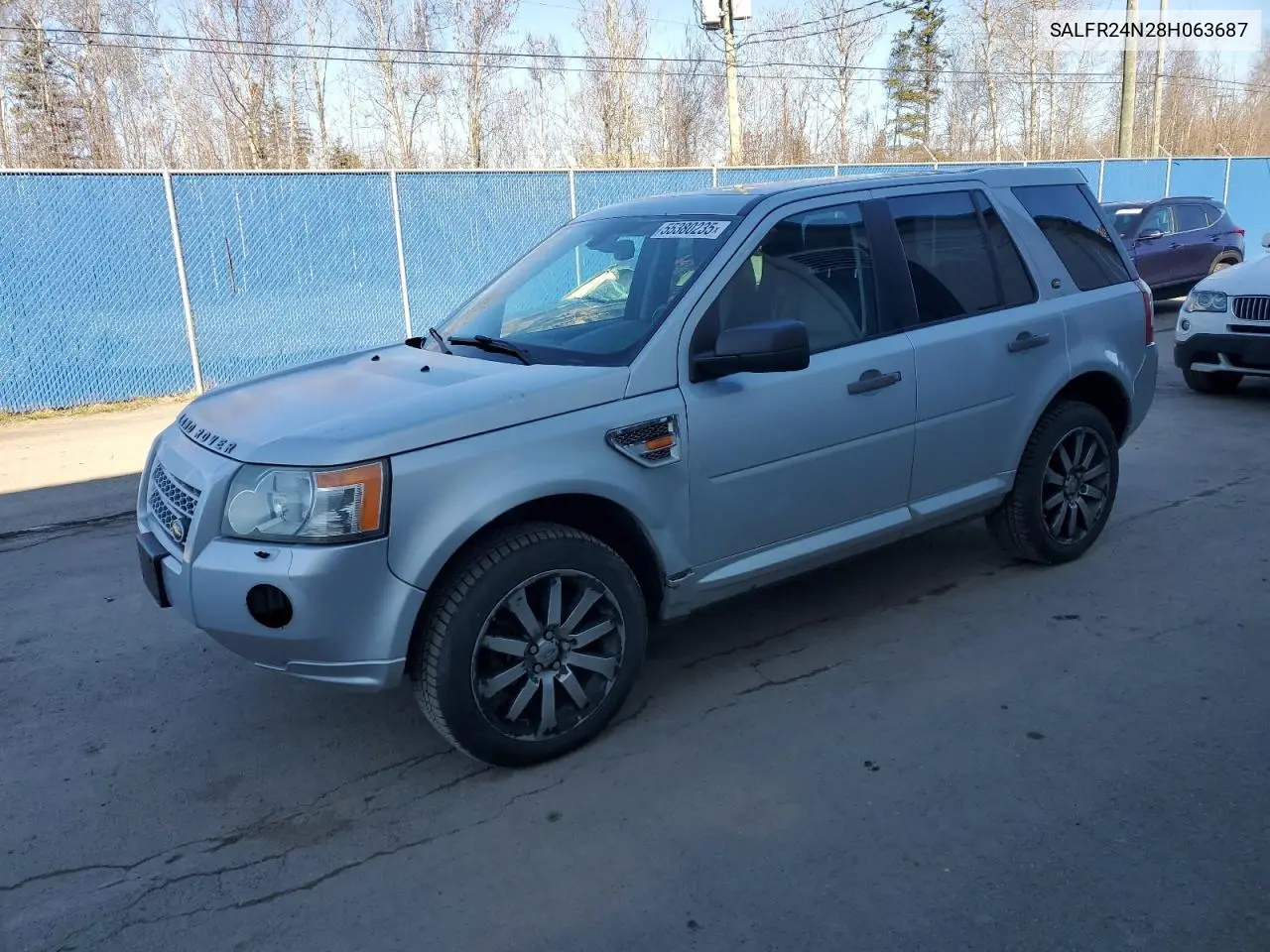 2008 Land Rover Lr2 Hse VIN: SALFR24N28H063687 Lot: 55380235