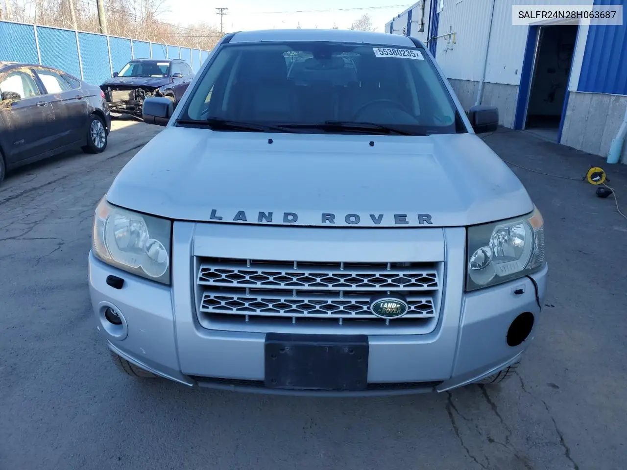 2008 Land Rover Lr2 Hse VIN: SALFR24N28H063687 Lot: 55380235