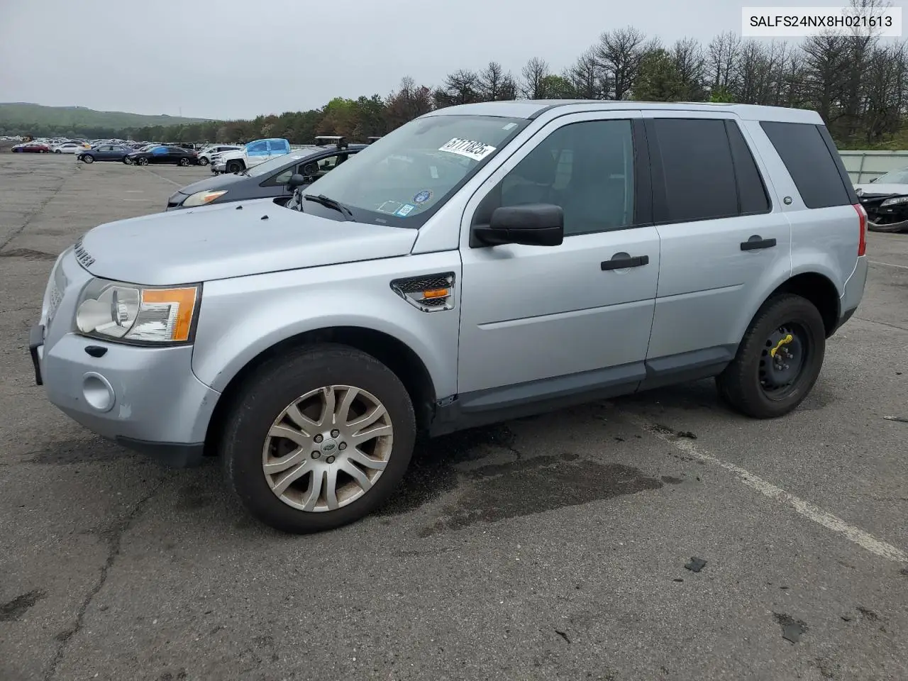 2008 Land Rover Lr2 Se Technology VIN: SALFS24NX8H021613 Lot: 57171825