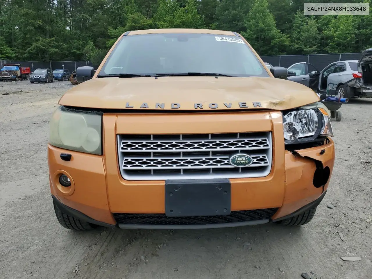 2008 Land Rover Lr2 Se VIN: SALFP24NX8H033648 Lot: 58412985