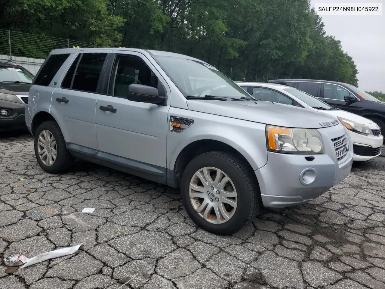2008 Land Rover Lr2 Se VIN: SALFP24N98H045922 Lot: 58575505