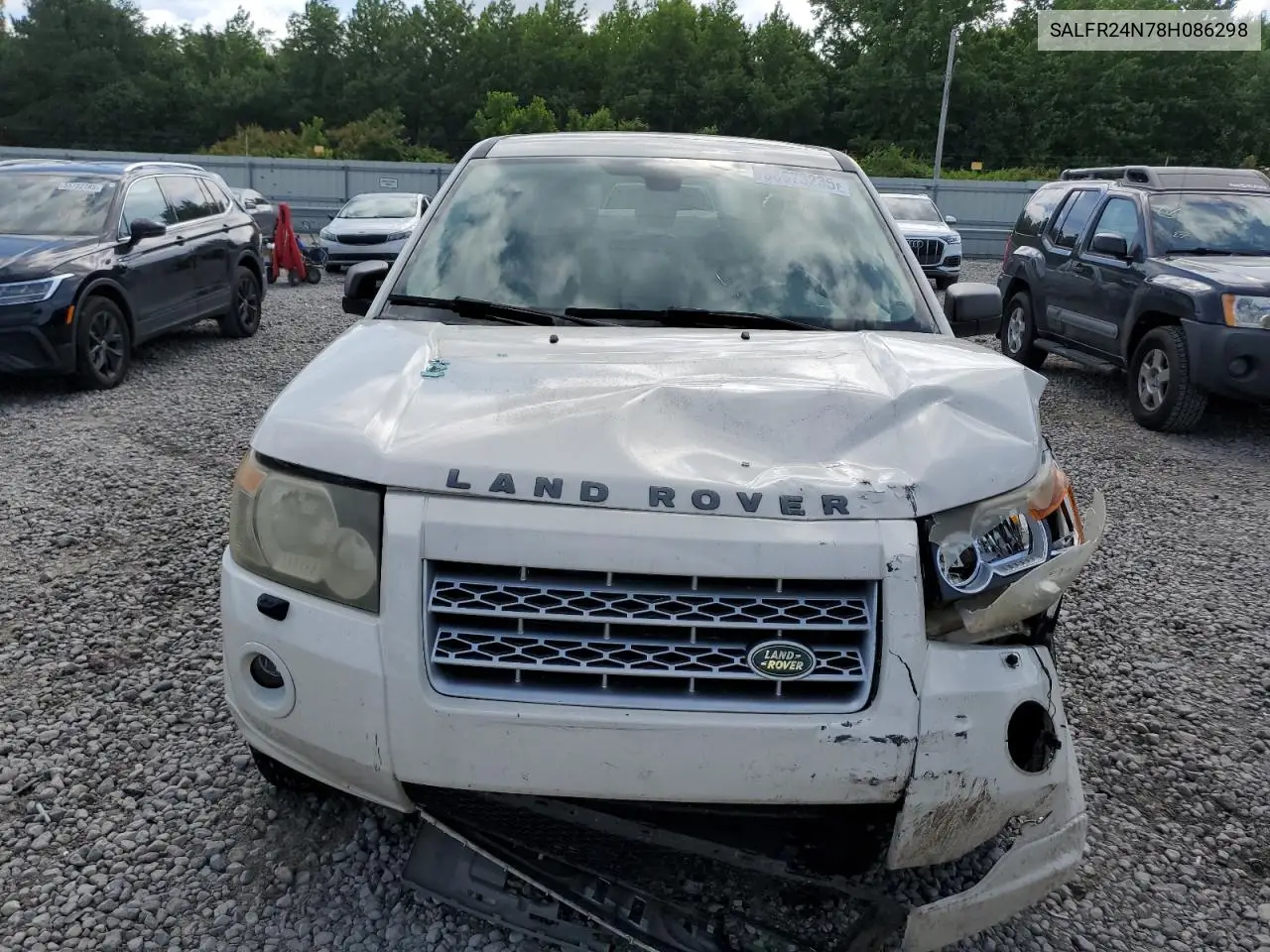2008 Land Rover Lr2 Hse VIN: SALFR24N78H086298 Lot: 58673235