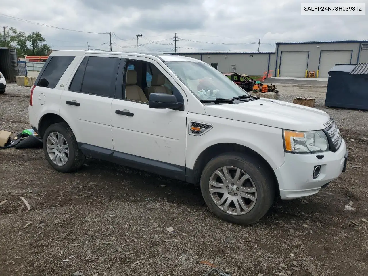 2008 Land Rover Lr2 Se VIN: SALFP24N78H039312 Lot: 58855625
