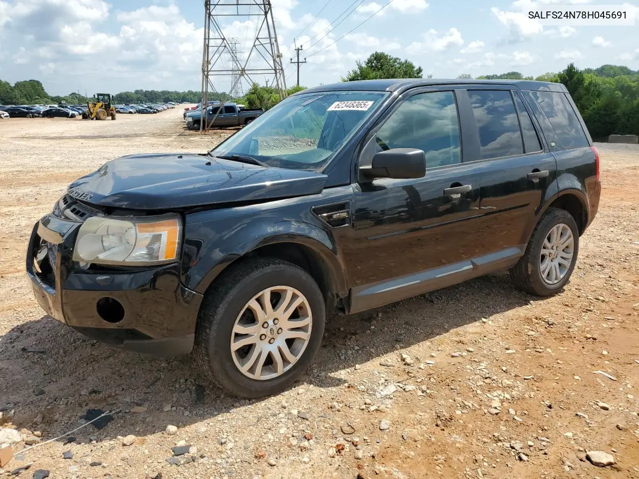 2008 Land Rover Lr2 Se Technology VIN: SALFS24N78H045691 Lot: 62348365