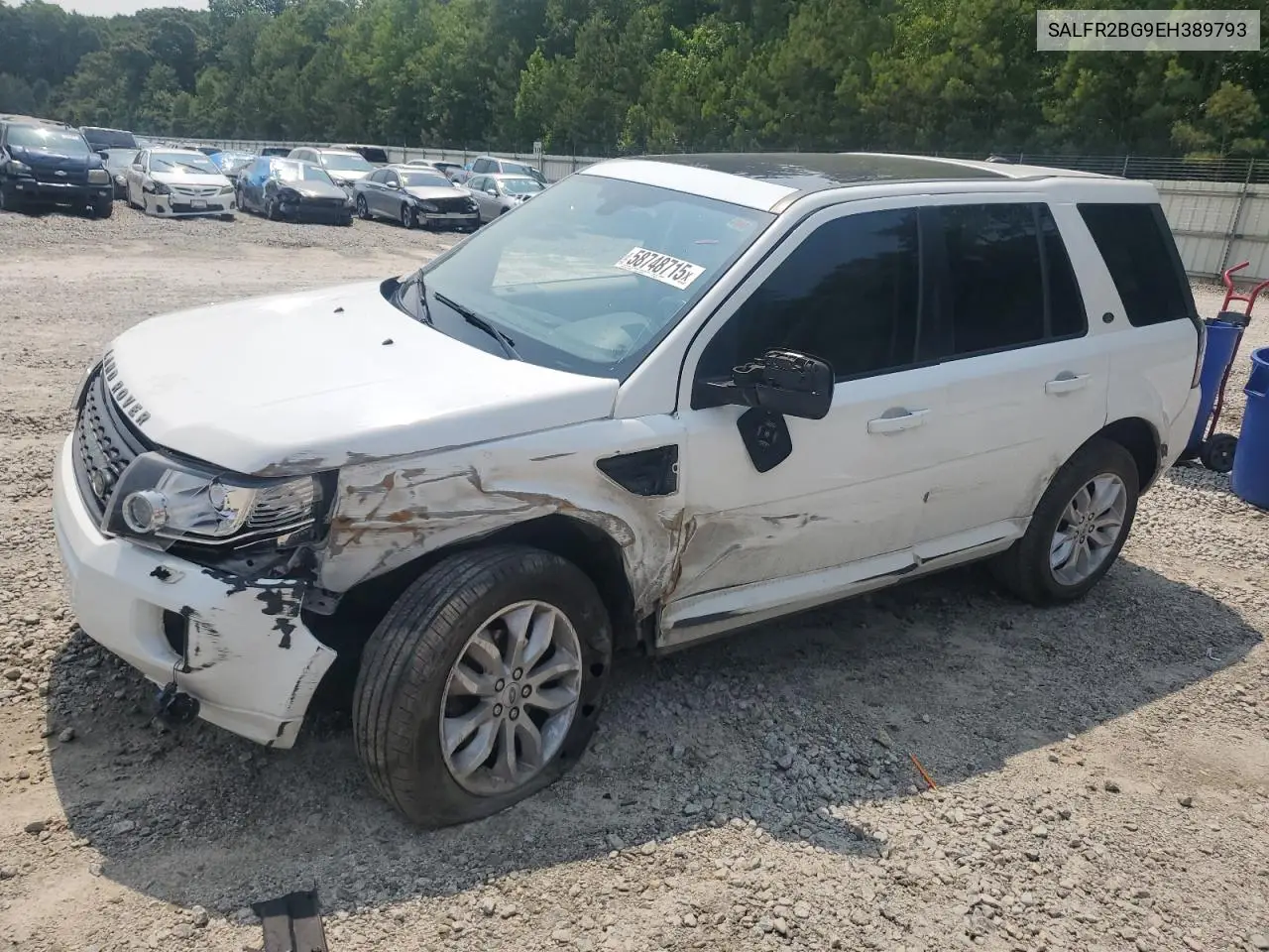 2014 Land Rover Lr2 Hse VIN: SALFR2BG9EH389793 Lot: 58748715