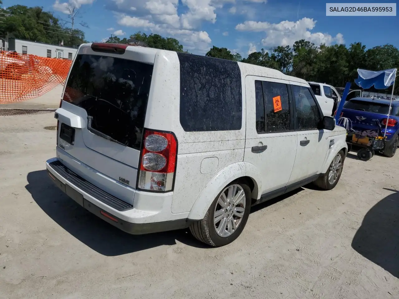 2011 Land Rover Lr4 Hse VIN: SALAG2D46BA595953 Lot: 61073005