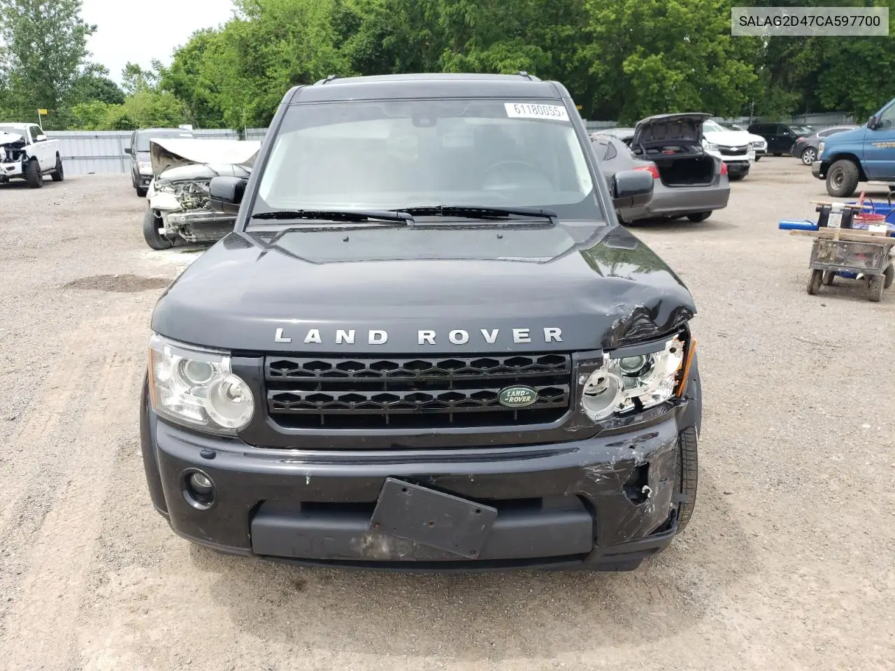 2012 Land Rover Lr4 Hse VIN: SALAG2D47CA597700 Lot: 61180055