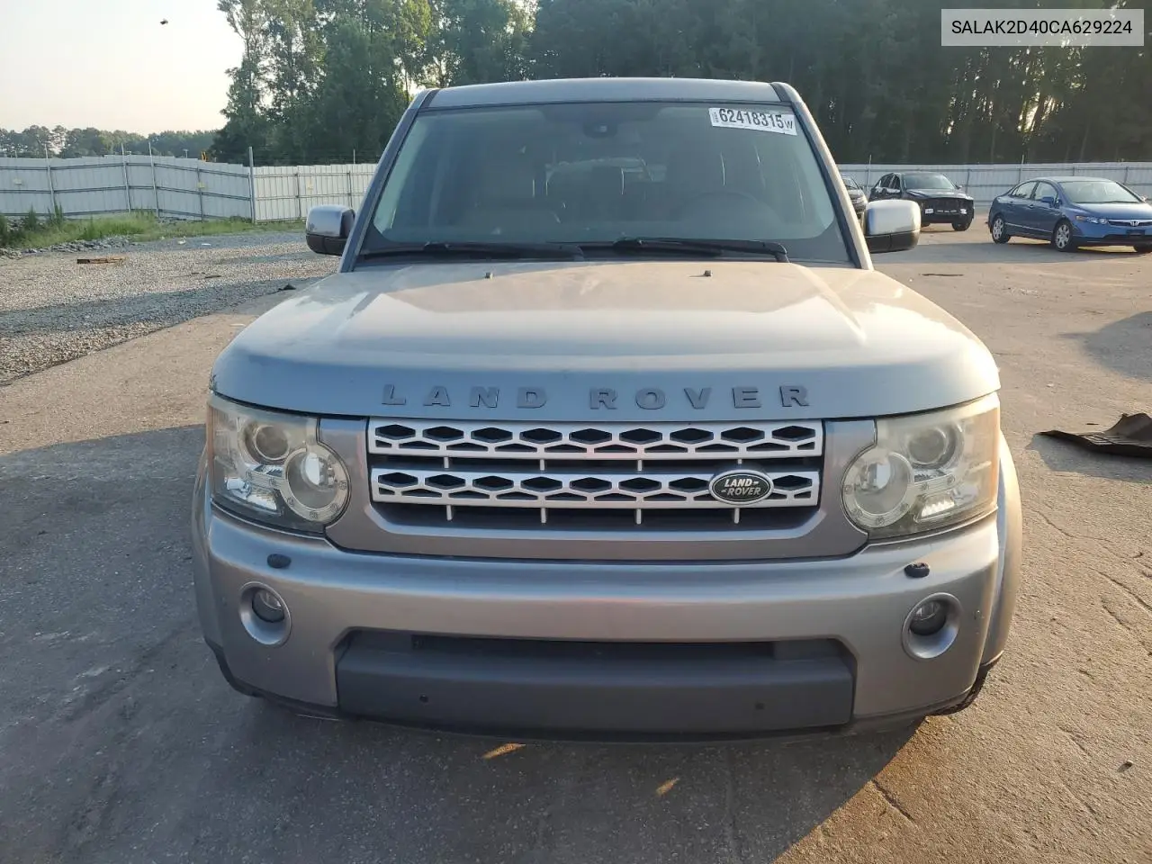 2012 Land Rover Lr4 Hse Luxury VIN: SALAK2D40CA629224 Lot: 62418315