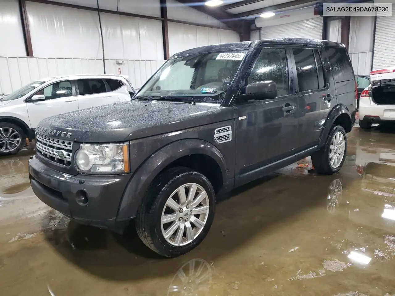 2013 Land Rover Lr4 Hse VIN: SALAG2D49DA678330 Lot: 60257845