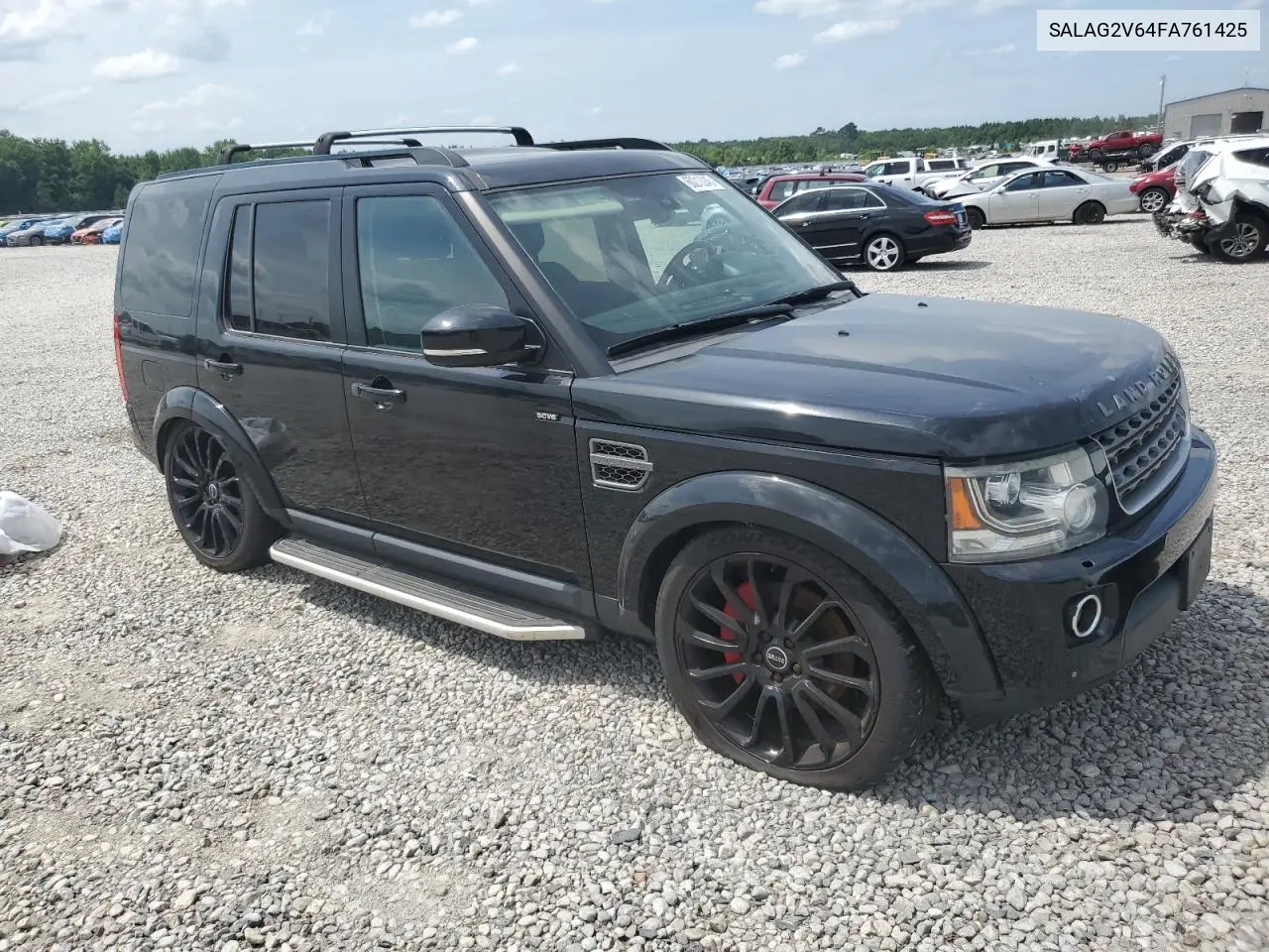 2015 Land Rover Lr4 Hse VIN: SALAG2V64FA761425 Lot: 60212245