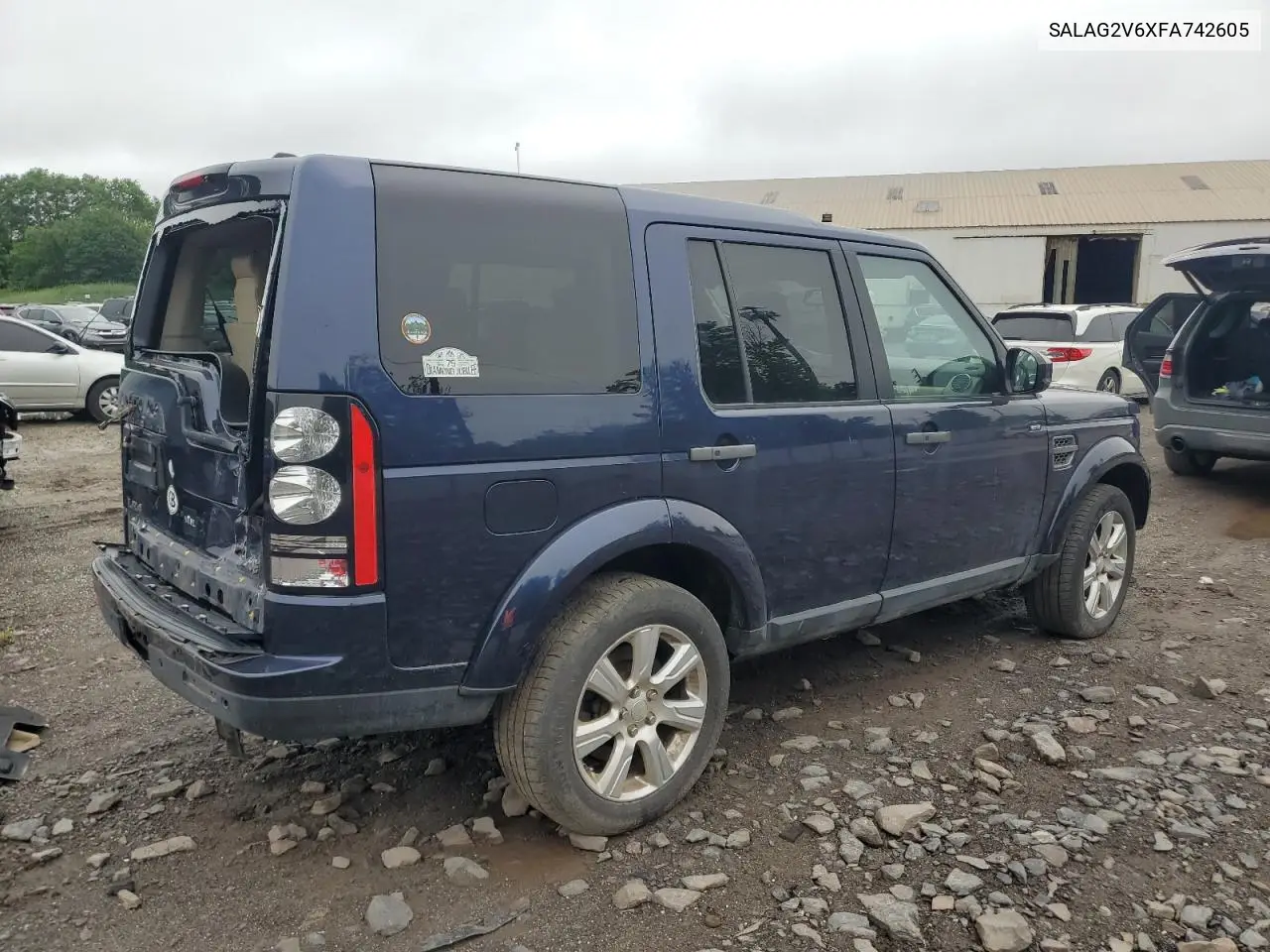 2015 Land Rover Lr4 Hse VIN: SALAG2V6XFA742605 Lot: 60933265