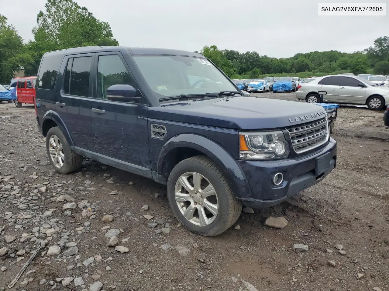 2015 Land Rover Lr4 Hse VIN: SALAG2V6XFA742605 Lot: 60933265