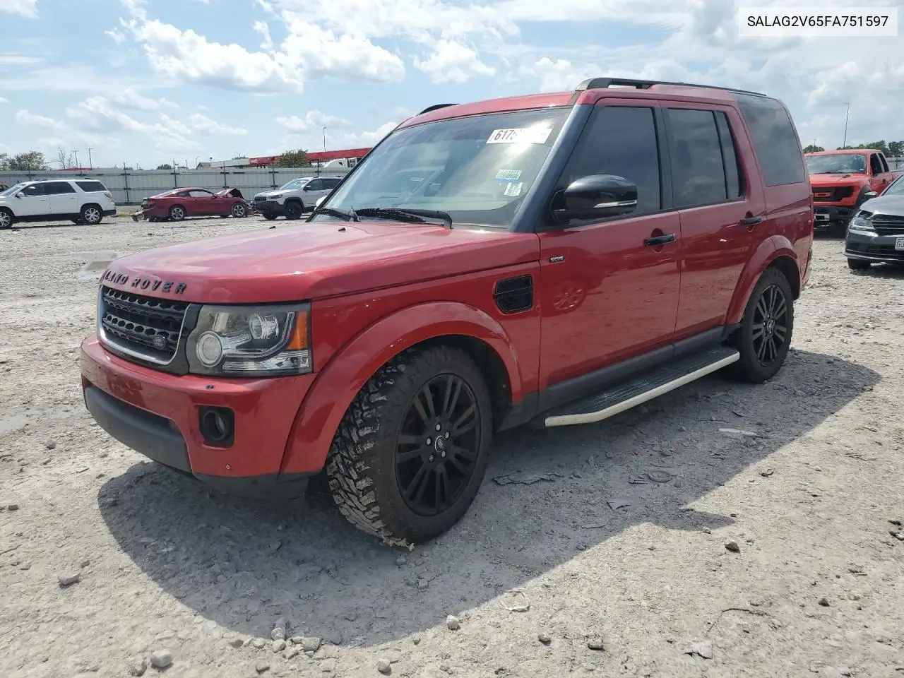 2015 Land Rover Lr4 Hse VIN: SALAG2V65FA751597 Lot: 61757315