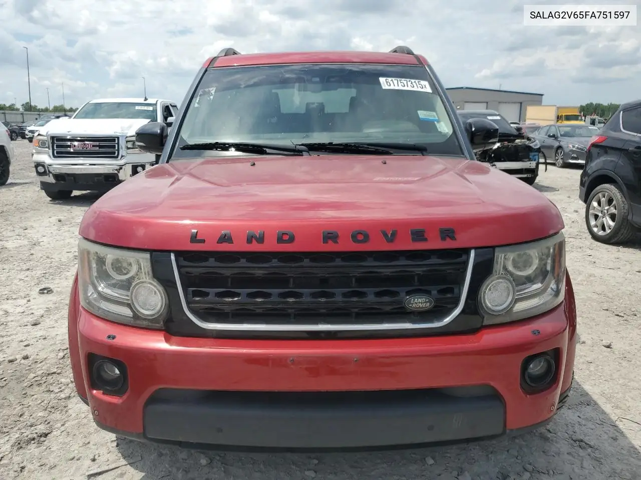 2015 Land Rover Lr4 Hse VIN: SALAG2V65FA751597 Lot: 61757315