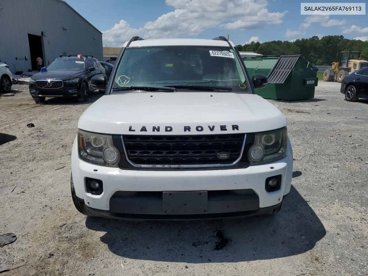 2015 Land Rover Lr4 Hse Luxury VIN: SALAK2V65FA769113 Lot: 62270925