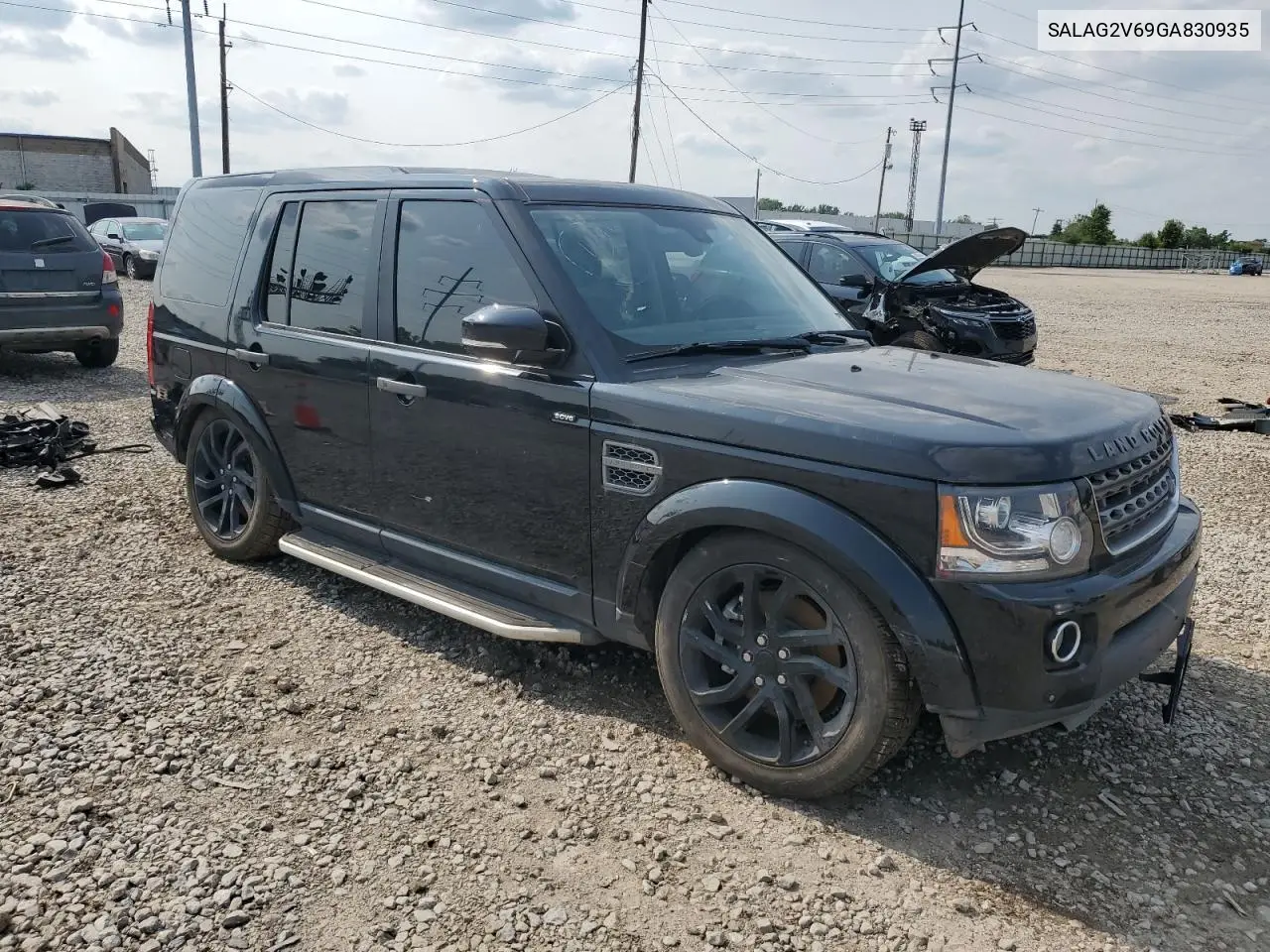 2016 Land Rover Lr4 Hse VIN: SALAG2V69GA830935 Lot: 59640185