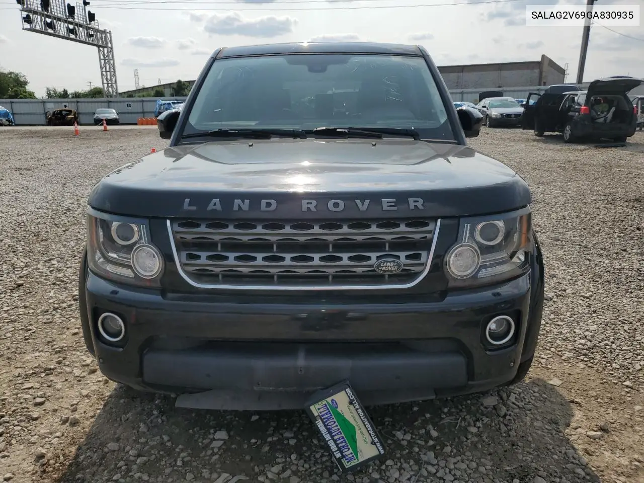 2016 Land Rover Lr4 Hse VIN: SALAG2V69GA830935 Lot: 59640185