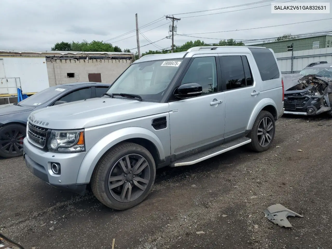 2016 Land Rover Lr4 Hse Luxury VIN: SALAK2V61GA832631 Lot: 59880475