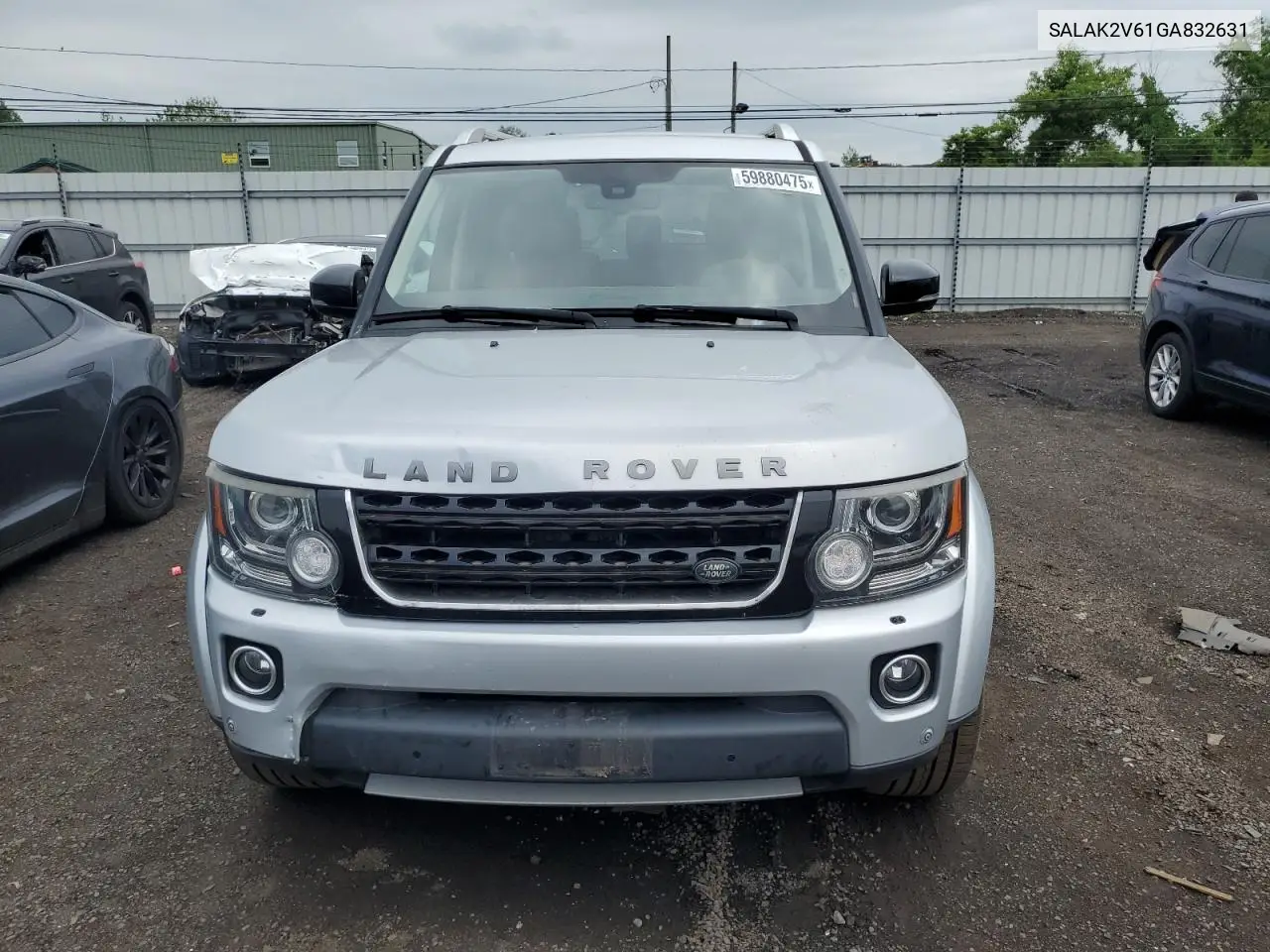 2016 Land Rover Lr4 Hse Luxury VIN: SALAK2V61GA832631 Lot: 59880475