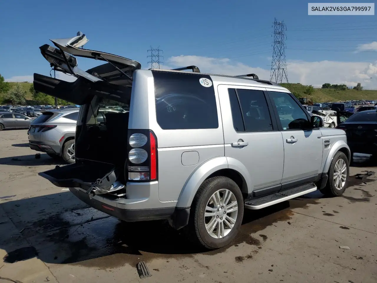 2016 Land Rover Lr4 Hse Luxury VIN: SALAK2V63GA799597 Lot: 59905195