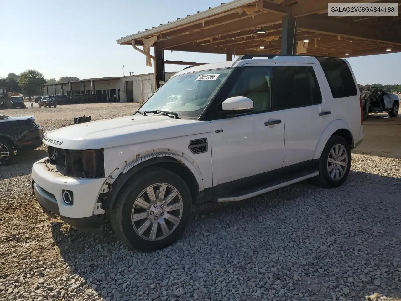 2016 Land Rover Lr4 VIN: SALAC2V68GA844188 Lot: 59919365