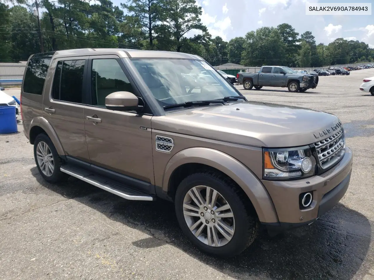 2016 Land Rover Lr4 Hse Luxury VIN: SALAK2V69GA784943 Lot: 61089295