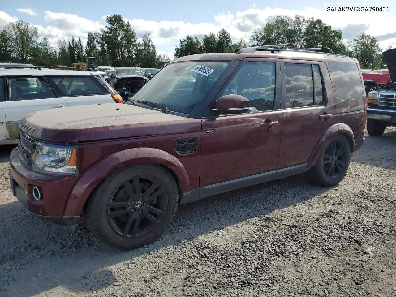 2016 Land Rover Lr4 Hse Luxury VIN: SALAK2V63GA790401 Lot: 61655285